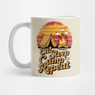 Eat Sleep Camp Repeat. Camping Mug